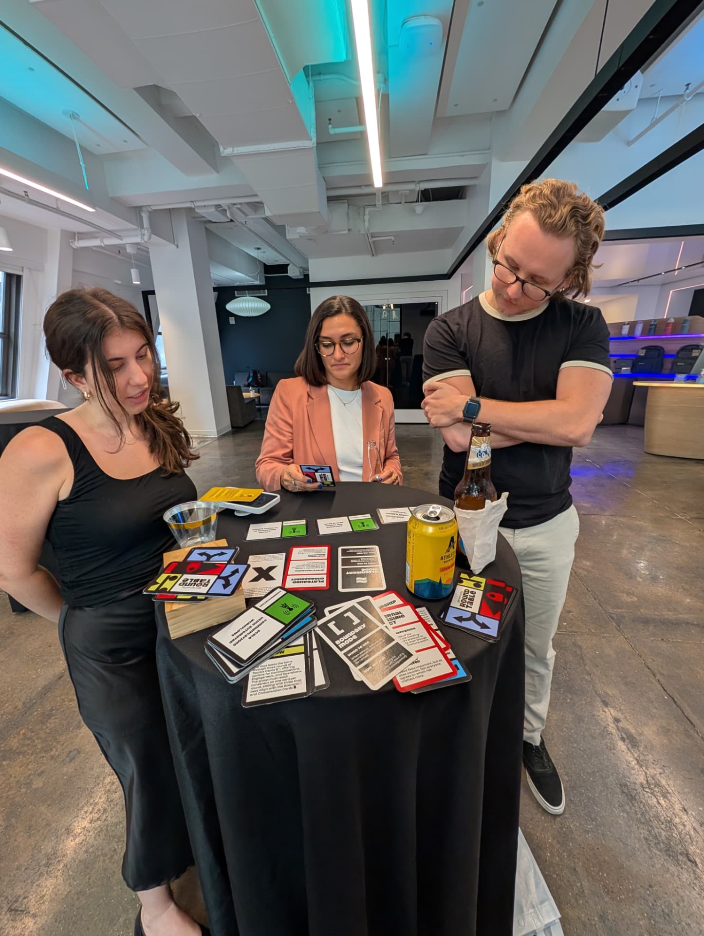 Reading the table at the Tiltify Catalyst Gathering in New York City.