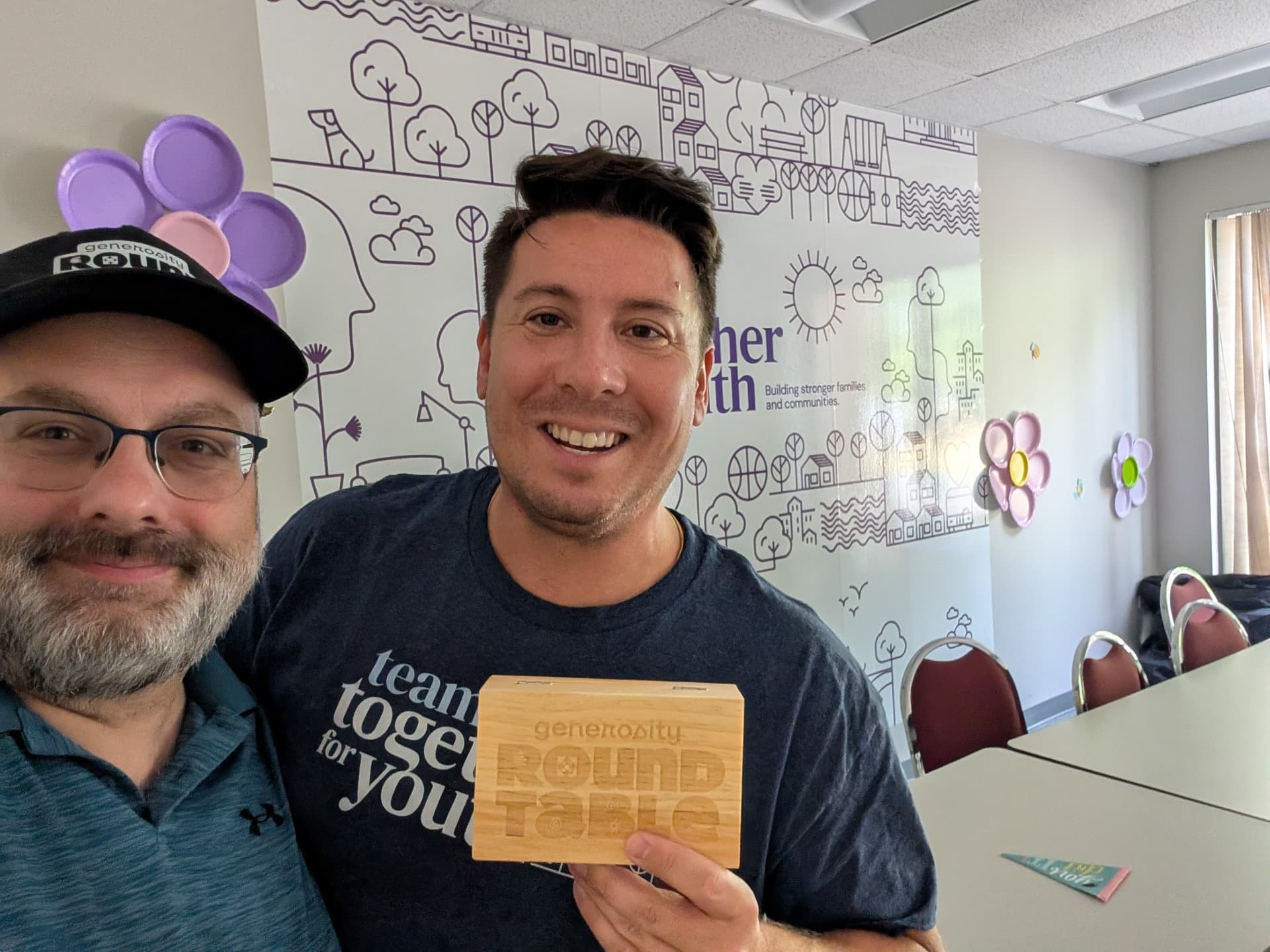 Eric Guzman of Together for Youth, a Host Network member, with the newest Pilot Edition box.