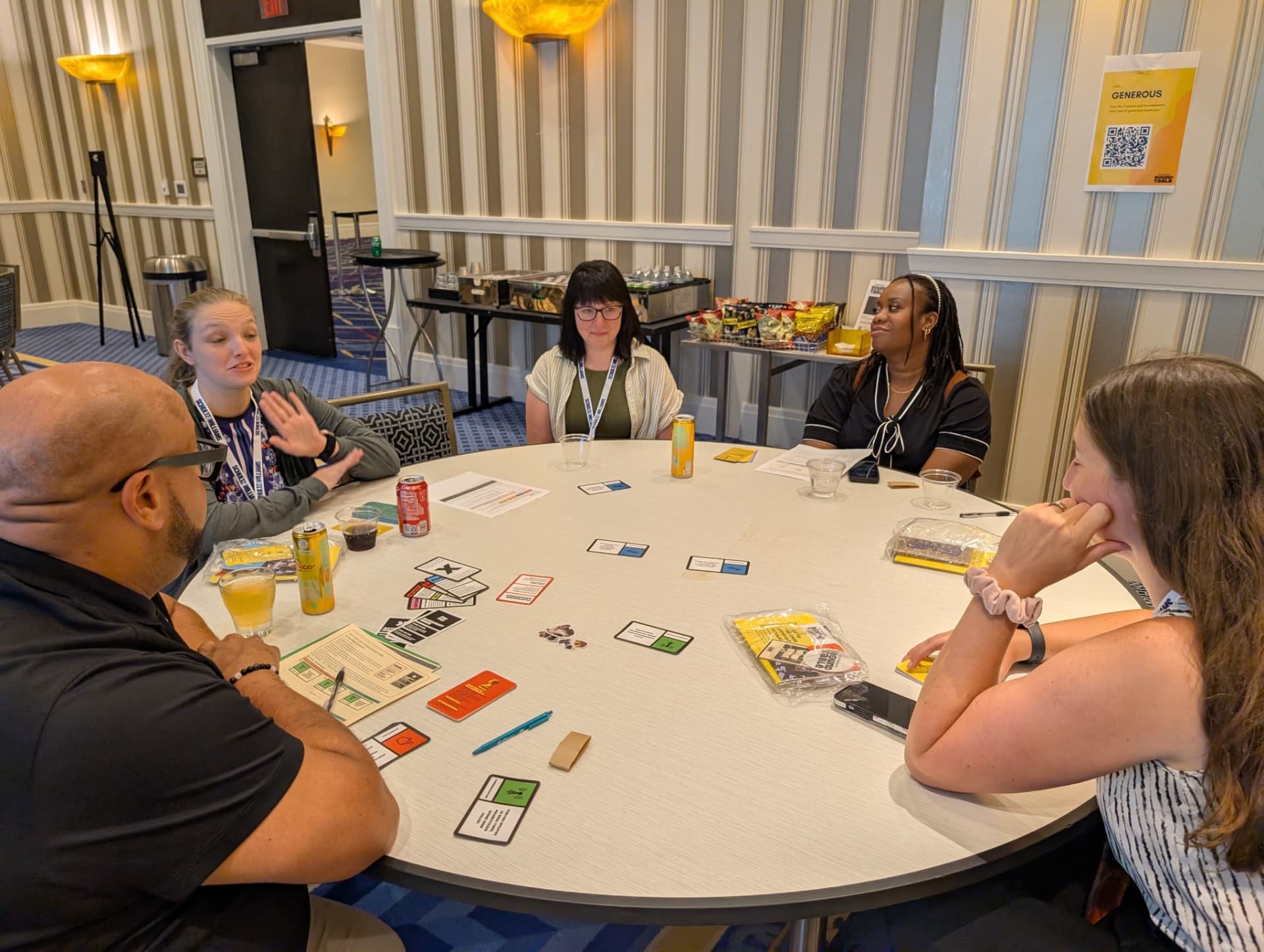 An evening game at National Harbor, played in about half an hour.